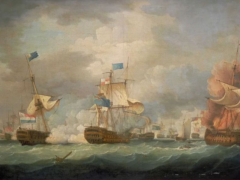 1763-Thomas Whitcombe - La battaglia di Camperdown, 11 ottobre 1797